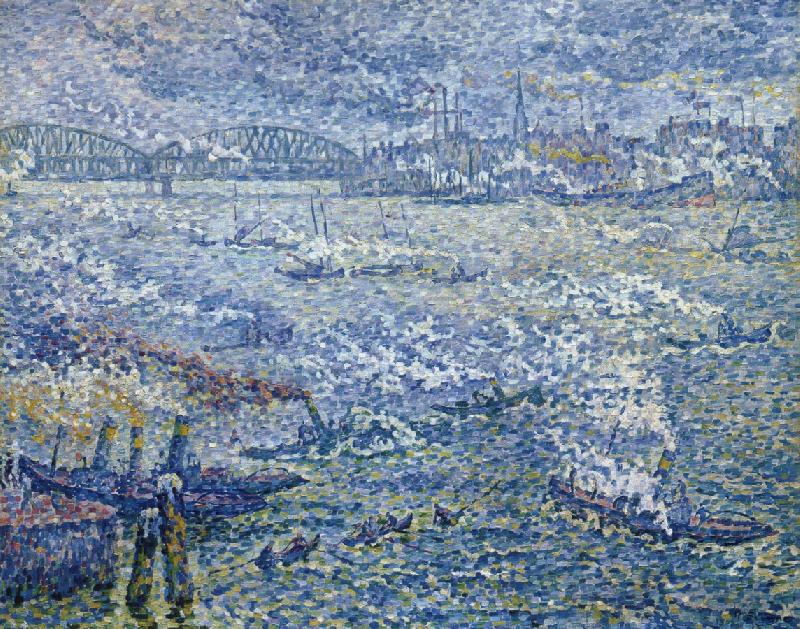 Paul Signac stea mboats oil painting picture